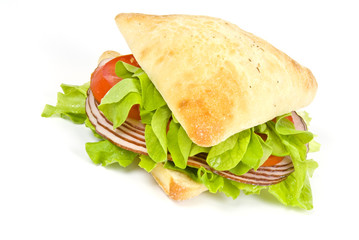 Focaccia Sandwich with Ham