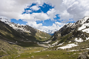 Summer mountains in Caucasus