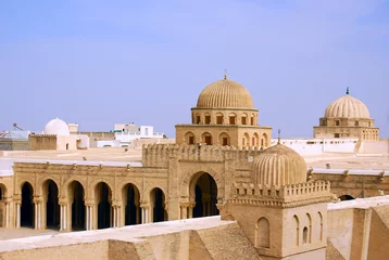 Fotobehang Grote Moskee van Kairouan, Tunesië © Evgenia