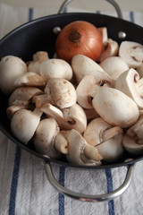 Frische Champignons