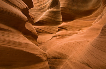 Abstact shapes of Antelope Canyon, Arizona, USA