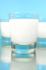 Glasses Of Full Cream Milk