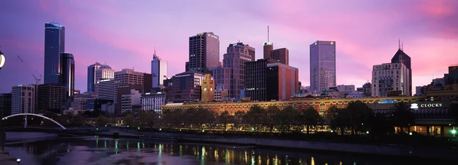 Selbstklebende Fototapete Ozeanien Panorama der Stadt Melbourne