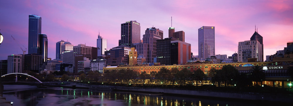 Panorama Of Melbourne City