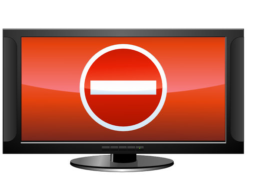 Ecran avec un contenu non autoris&eacute; (d&eacute;tour&eacute;)