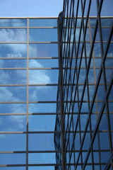 reflections in office block