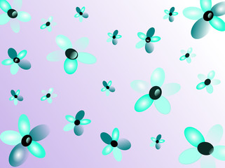 Fond fleurs papillons