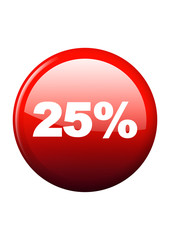 25% symbol