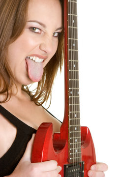 Teen Rocking Out