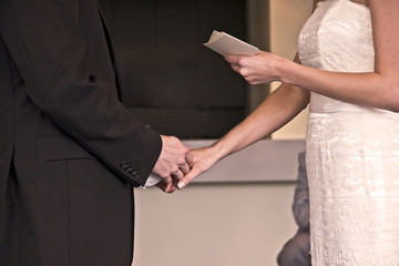 Reading Vows at a Wedding - 8412448