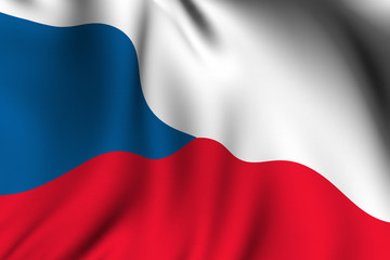 Rendered Czech Flag