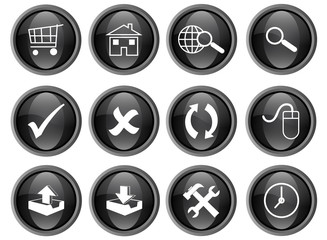Web buttons (black)