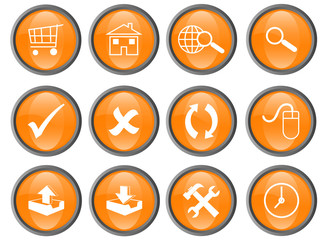 Web buttons (orange)