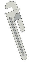 metal adjustable pipe wrench