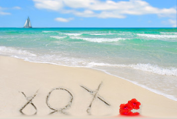 XOX in Sand