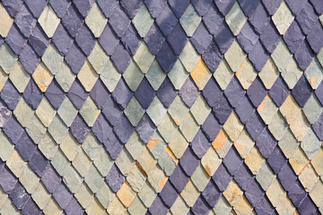 slate mosaic rooftop background