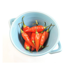 Bowl with chili peppers