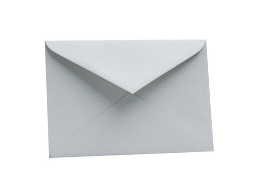 Closed Envelope Isolated on White Background