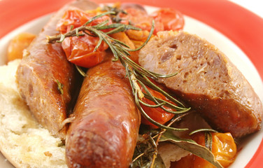 Beef Sausage And Tomato Bake