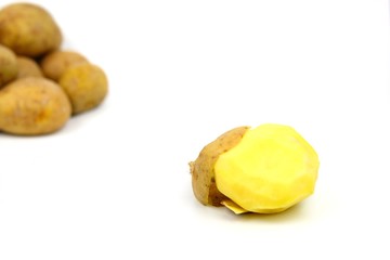 geschälte Kartoffeln