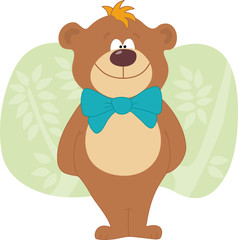 Bear with bow