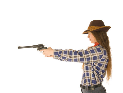 Cowgirl with a gun
