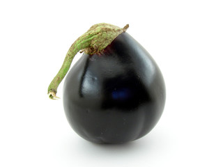 Eggplant isolated over white
