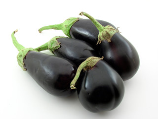 Eggplants, healthy homegrown food