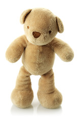 Teddy bear on its feet