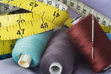 Sewing threads and needle