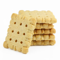 Biscuits stacked