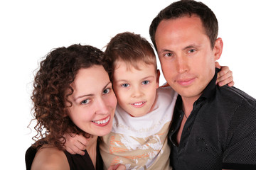 Fototapeta premium family with son portrait