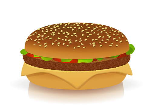Hamburger (reflet)