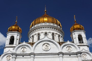 Fototapeta na wymiar Cathédrale du Christ Sauveur de Moscou