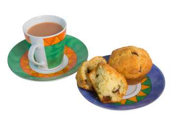 Tea and Chocolate Chip Muffins