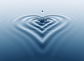 Heart shaped splash - 8445699