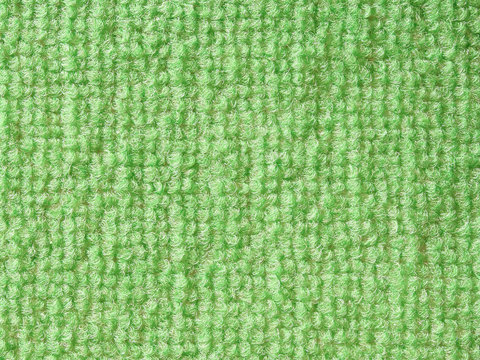 green carpet close up
