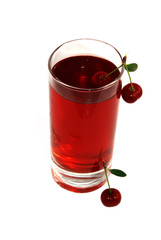 Juice of a sweet cherry