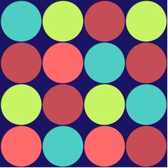 Large Polka Dots Background