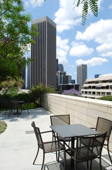 Patio at Los Angeles downtown