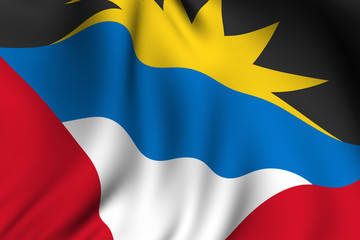 Rendered Antiguan Flag