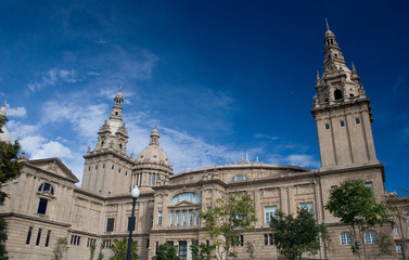 Fototapeta na wymiar national palace in barcelona