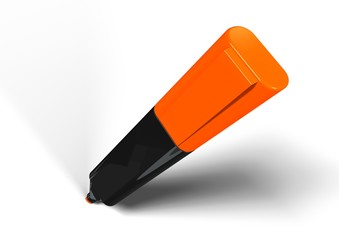 Highlighter on white background