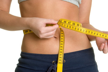 Girl Measuring Waist