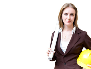 beautiful architect woman