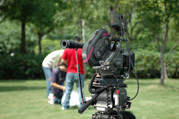 Film camera and people