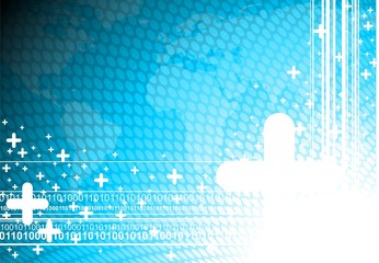 Business background with world map