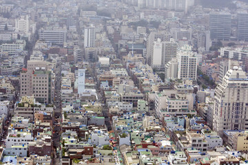Fototapeta premium Busan im smog