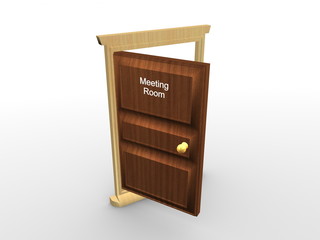 Meeting room door