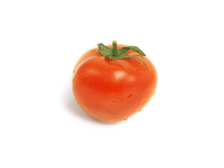 Single isolated tomato